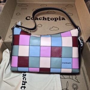 Coachtopia NWT Multicolor Patchwork Shoulder Bag